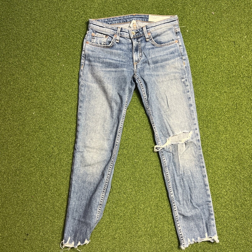 Womens Rag & Bone Dre Low Rise Slim Boyfriend Jeans Size 24 (26-28)